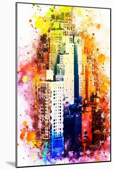 NYC Watercolor Collection - The New Yorker-Philippe Hugonnard-Mounted Art Print
