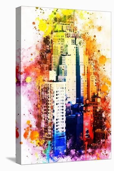 NYC Watercolor Collection - The New Yorker-Philippe Hugonnard-Stretched Canvas