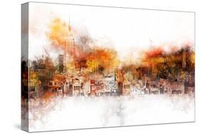 NYC Watercolor Collection - The Skyline-Philippe Hugonnard-Stretched Canvas