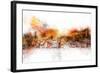 NYC Watercolor Collection - The Skyline-Philippe Hugonnard-Framed Art Print