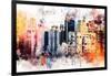 NYC Watercolor Collection - The Skyscrapers-Philippe Hugonnard-Framed Art Print