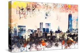 NYC Watercolor Collection - The View-Philippe Hugonnard-Stretched Canvas