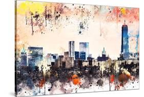 NYC Watercolor Collection - The View-Philippe Hugonnard-Stretched Canvas