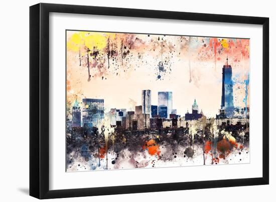 NYC Watercolor Collection - The View-Philippe Hugonnard-Framed Art Print