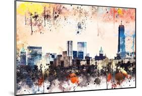 NYC Watercolor Collection - The View-Philippe Hugonnard-Mounted Art Print