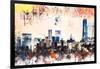 NYC Watercolor Collection - The View-Philippe Hugonnard-Framed Art Print