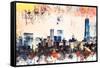 NYC Watercolor Collection - The View-Philippe Hugonnard-Framed Stretched Canvas