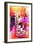 NYC Watercolor Collection - Times Square by Night-Philippe Hugonnard-Framed Premium Giclee Print