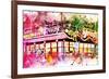 NYC Watercolor Collection - Times Square Subway-Philippe Hugonnard-Framed Art Print