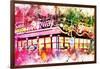 NYC Watercolor Collection - Times Square Subway-Philippe Hugonnard-Framed Art Print