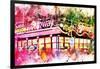 NYC Watercolor Collection - Times Square Subway-Philippe Hugonnard-Framed Art Print