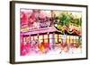 NYC Watercolor Collection - Times Square Subway-Philippe Hugonnard-Framed Art Print