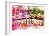 NYC Watercolor Collection - Times Square Subway-Philippe Hugonnard-Framed Premium Giclee Print