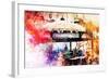 NYC Watercolor Collection - Union Square Station-Philippe Hugonnard-Framed Art Print