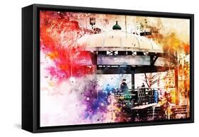 NYC Watercolor Collection - Union Square Station-Philippe Hugonnard-Framed Stretched Canvas