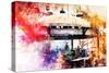 NYC Watercolor Collection - Union Square Station-Philippe Hugonnard-Stretched Canvas