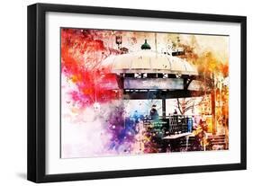 NYC Watercolor Collection - Union Square Station-Philippe Hugonnard-Framed Art Print