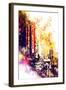 NYC Watercolor Collection - Urban Atmosphere-Philippe Hugonnard-Framed Art Print