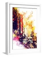 NYC Watercolor Collection - Urban Atmosphere-Philippe Hugonnard-Framed Art Print