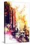 NYC Watercolor Collection - Urban Atmosphere-Philippe Hugonnard-Stretched Canvas