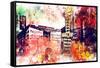 NYC Watercolor Collection - Urban Signs-Philippe Hugonnard-Framed Stretched Canvas