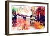 NYC Watercolor Collection - Urban Signs-Philippe Hugonnard-Framed Premium Giclee Print