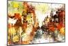 NYC Watercolor Collection - Urban Street-Philippe Hugonnard-Mounted Art Print