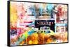 NYC Watercolor Collection - Urban Taxi-Philippe Hugonnard-Framed Stretched Canvas