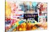 NYC Watercolor Collection - Urban Taxi-Philippe Hugonnard-Stretched Canvas