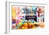 NYC Watercolor Collection - Urban Taxi-Philippe Hugonnard-Framed Art Print