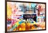NYC Watercolor Collection - Urban Taxi-Philippe Hugonnard-Framed Art Print