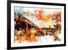 NYC Watercolor Collection - Urban Traffic-Philippe Hugonnard-Framed Art Print