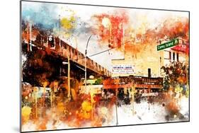 NYC Watercolor Collection - Urban Traffic-Philippe Hugonnard-Mounted Art Print