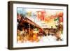 NYC Watercolor Collection - Urban Traffic-Philippe Hugonnard-Framed Premium Giclee Print