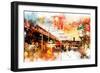 NYC Watercolor Collection - Urban Traffic-Philippe Hugonnard-Framed Premium Giclee Print