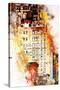 NYC Watercolor Collection - US Building-Philippe Hugonnard-Stretched Canvas