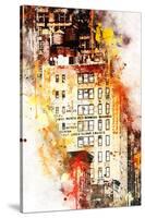 NYC Watercolor Collection - US Building-Philippe Hugonnard-Stretched Canvas