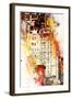 NYC Watercolor Collection - US Building-Philippe Hugonnard-Framed Art Print