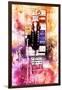 NYC Watercolor Collection - US Public Phone-Philippe Hugonnard-Framed Art Print