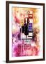 NYC Watercolor Collection - US Public Phone-Philippe Hugonnard-Framed Art Print