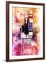 NYC Watercolor Collection - US Public Phone-Philippe Hugonnard-Framed Art Print