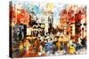 NYC Watercolor Collection - Vision-Philippe Hugonnard-Stretched Canvas