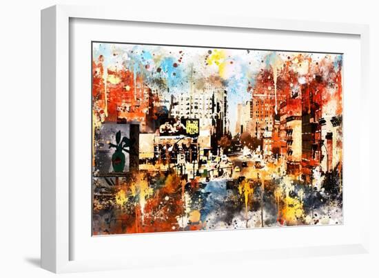 NYC Watercolor Collection - Vision-Philippe Hugonnard-Framed Art Print