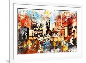 NYC Watercolor Collection - Vision-Philippe Hugonnard-Framed Art Print