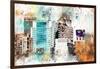 NYC Watercolor Collection - W Sign-Philippe Hugonnard-Framed Art Print