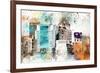 NYC Watercolor Collection - W Sign-Philippe Hugonnard-Framed Art Print