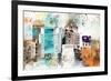 NYC Watercolor Collection - W Sign-Philippe Hugonnard-Framed Art Print