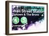 NYC Watercolor Collection - Wall Street Station-Philippe Hugonnard-Framed Art Print