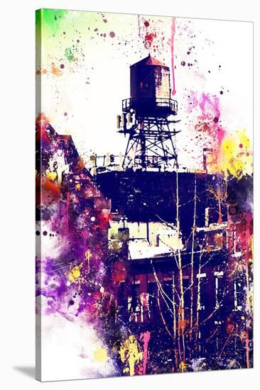 NYC Watercolor Collection - Watertank-Philippe Hugonnard-Stretched Canvas