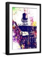 NYC Watercolor Collection - Watertank-Philippe Hugonnard-Framed Art Print